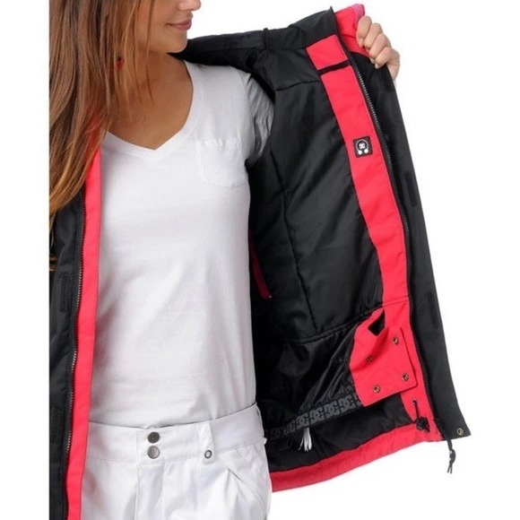 DC Shoes Fuse Jacket Womens Snowobard Ski 5k Waterproof‎ 80g Insulated Black M - Picture 4 of 13